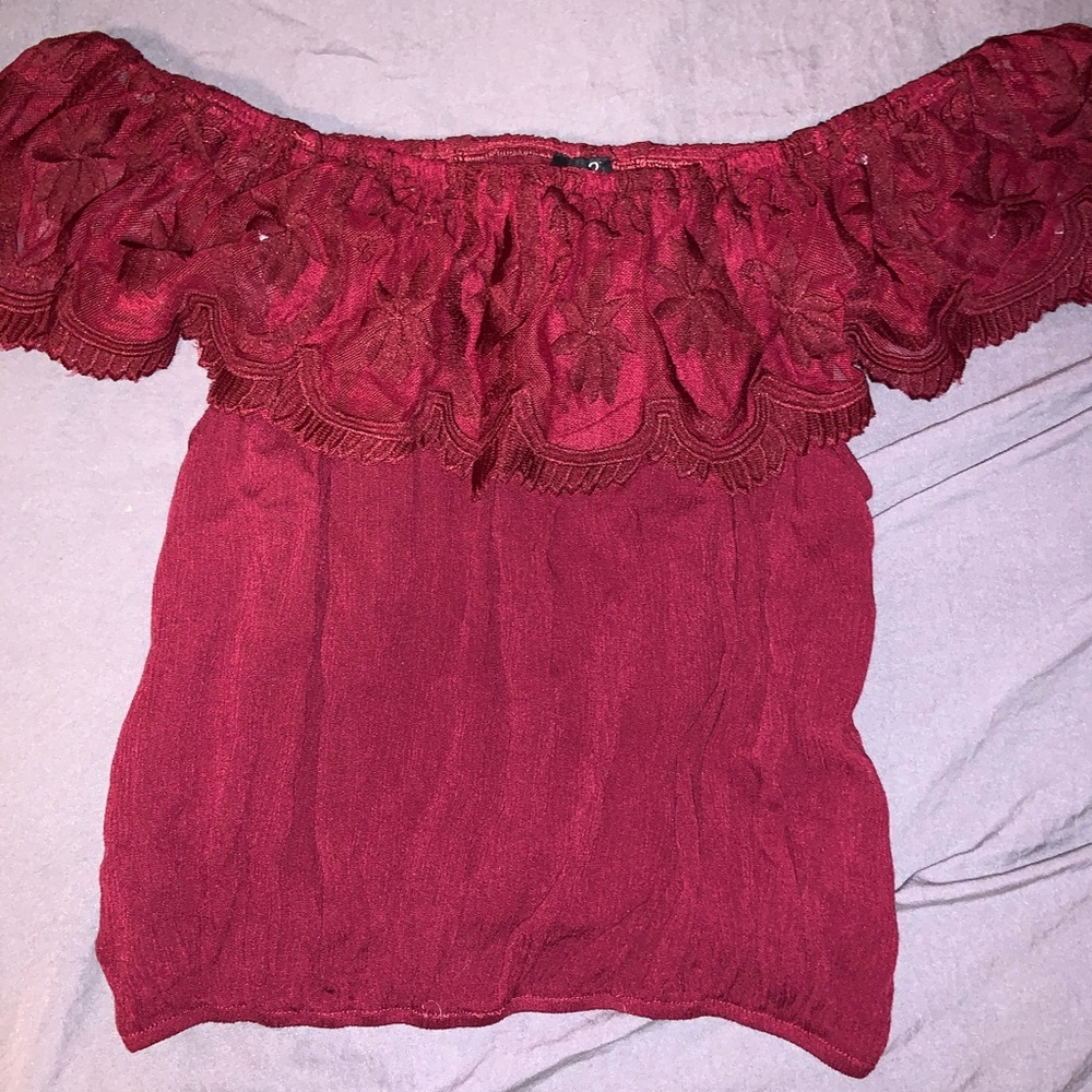 Off-The-Shoulder Lacey Top